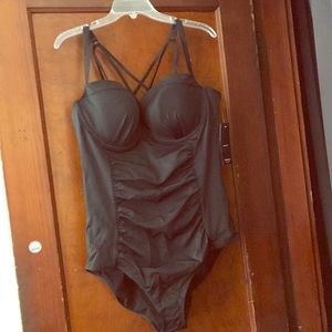 Strappy Black Swimsuit